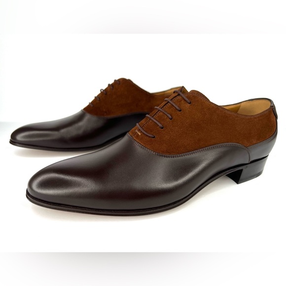 Gucci Oxford Suede Leather GG Logo Lace-up Men Loafers UK 13 - US 13.5 - EU 47 - Picture 9 of 9